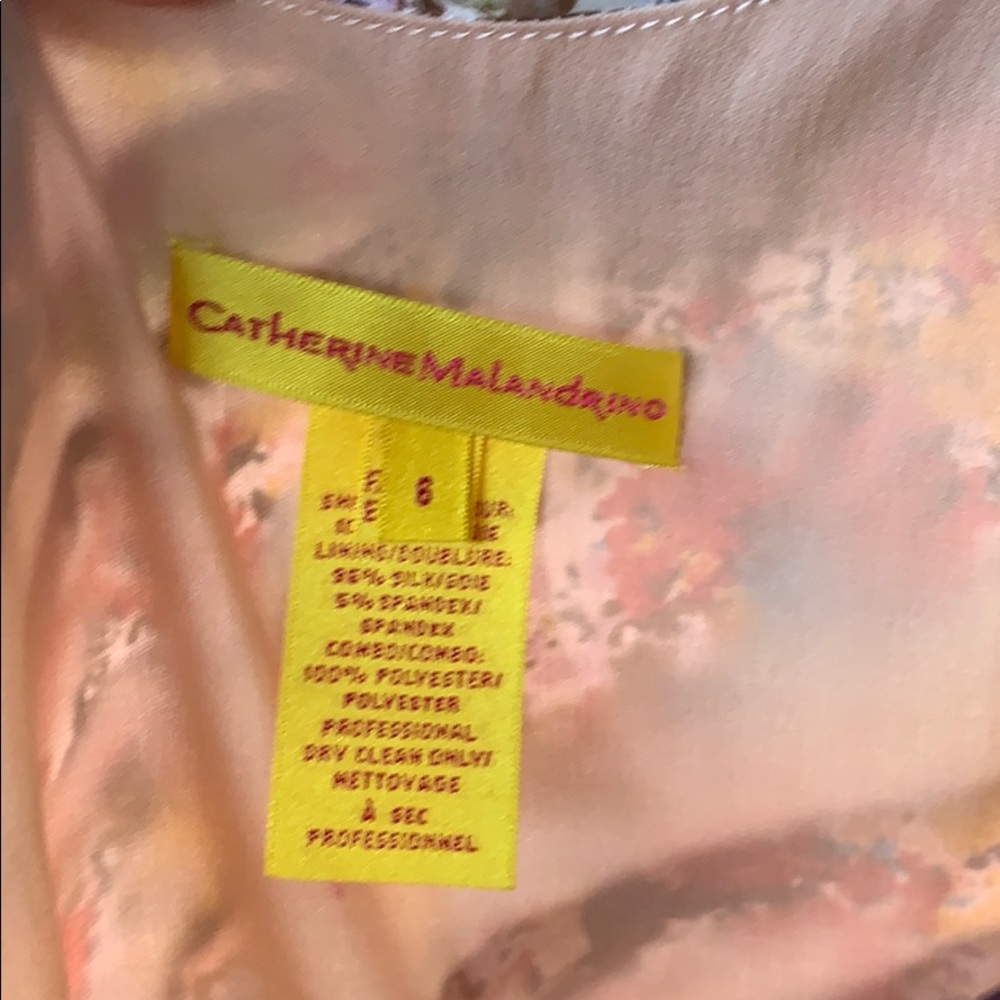 Catherine Malandrino Silk Dress, Sz 6 - Picture 3 of 7